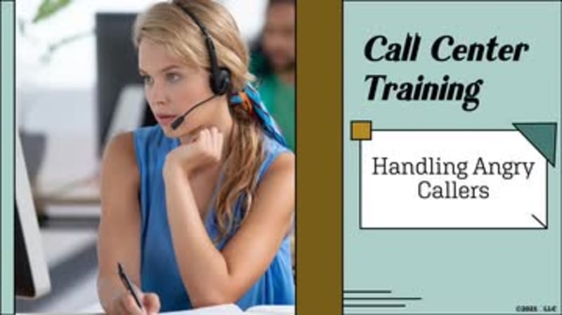 Call Center Training: Handling Angry Callers
