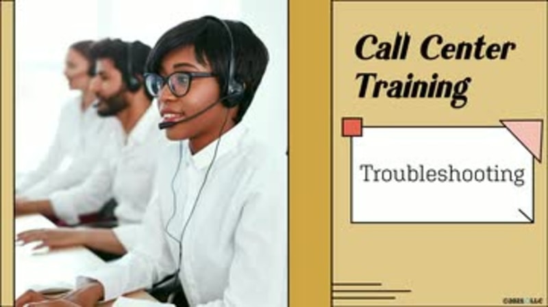 Call Center Training: Troubleshooting